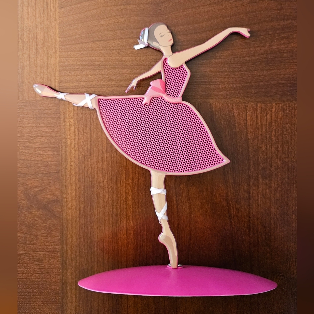 Metal Ballerina Jewelry Organizer Stand - Pink
